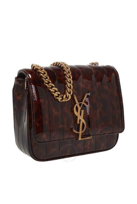 ysl tortoiseshell bag|Saint Laurent Multicolor Vicky Tortoiseshell Crossbody Bag.